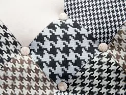 Beliani Nojatuoli Ja Rahi Mustavalkoinen VEJLE -Käsinojalliset tuolit Winkel undef src sa picid 477564 type whitesh image