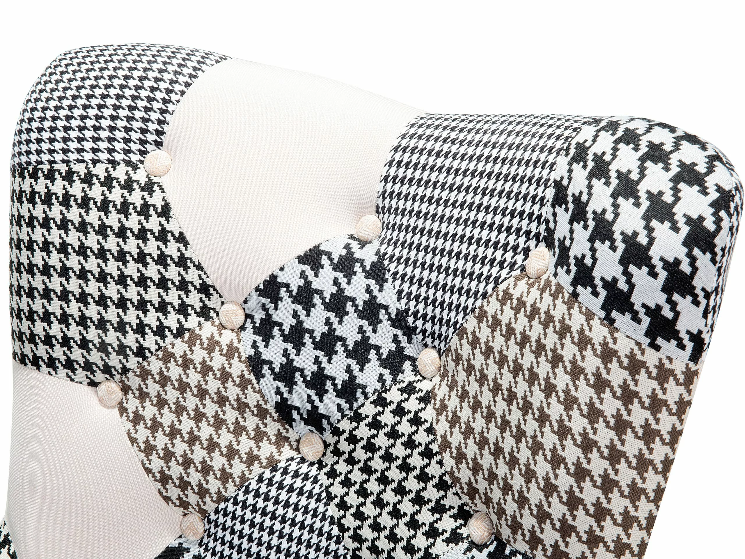 Beliani Nojatuoli Ja Rahi Mustavalkoinen VEJLE - Image 8