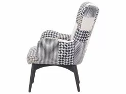 Beliani Nojatuoli Ja Rahi Mustavalkoinen VEJLE -Käsinojalliset tuolit Winkel undef src sa picid 540441 type whitesh image