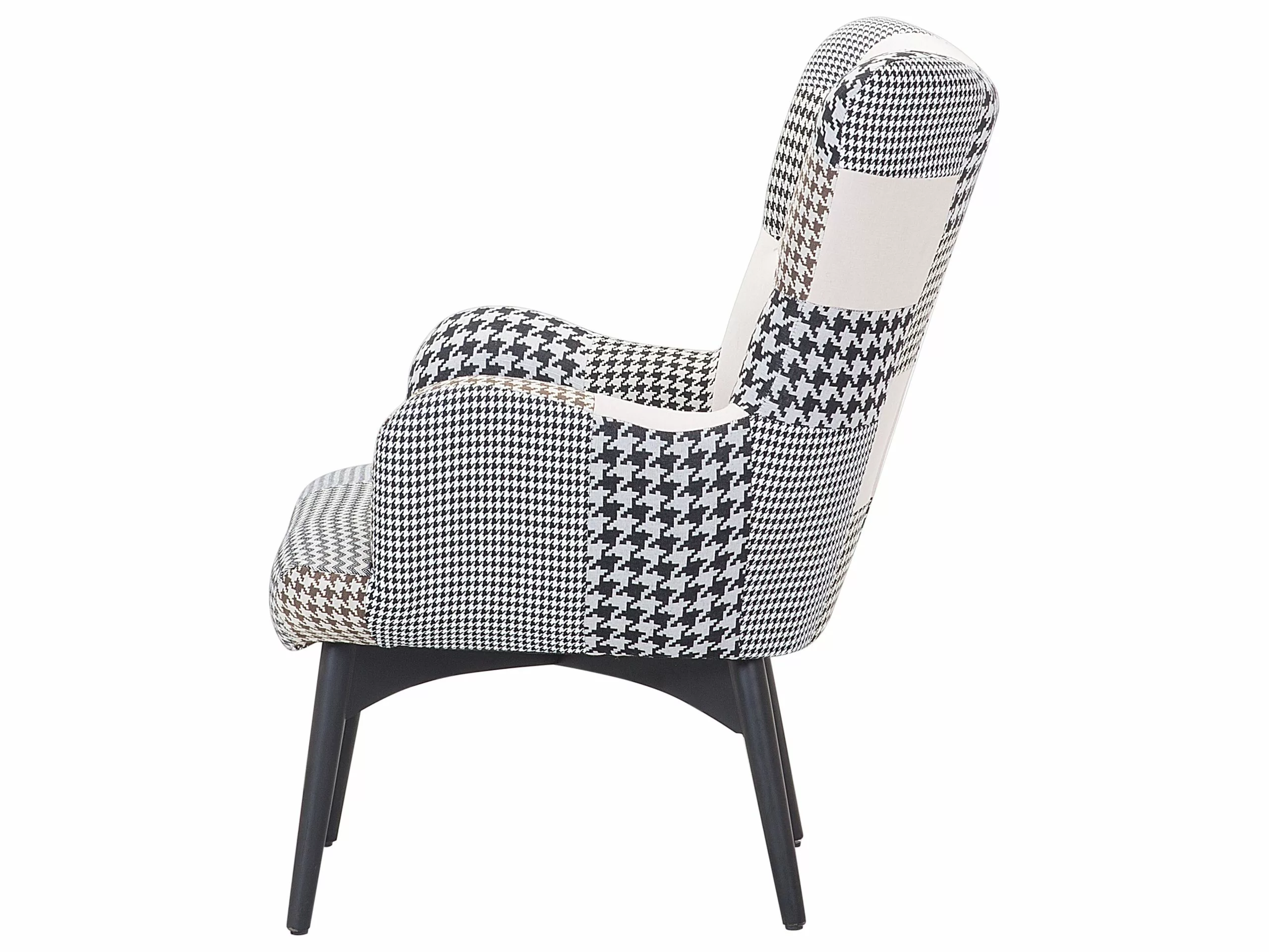 Beliani Nojatuoli Ja Rahi Mustavalkoinen VEJLE - Image 4