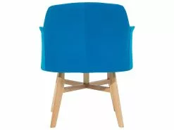 Beliani Nojatuoli Kankainen Sininen YSTAD -Käsinojalliset tuolit Winkel undef src sa picid 586607 type whitesh image