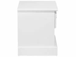 Beliani Yöpöytä Laatikko Valkoinen GILBERT -Käsinojalliset tuolit Winkel undef src sa picid 682636 type whitesh image