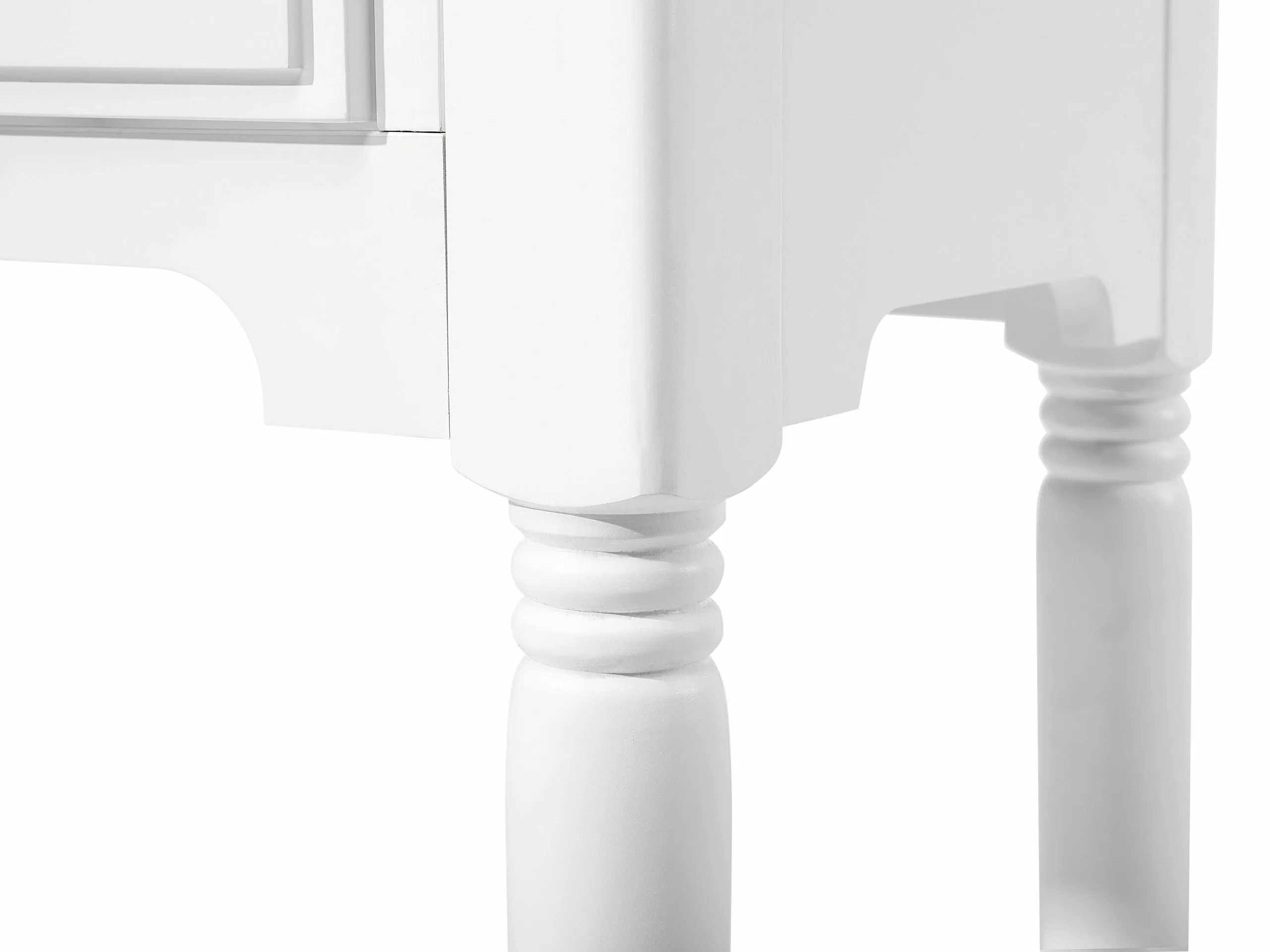 Beliani Konsolipöytä 2 Laatikkoa Valkoinen LOWELL - Image 9