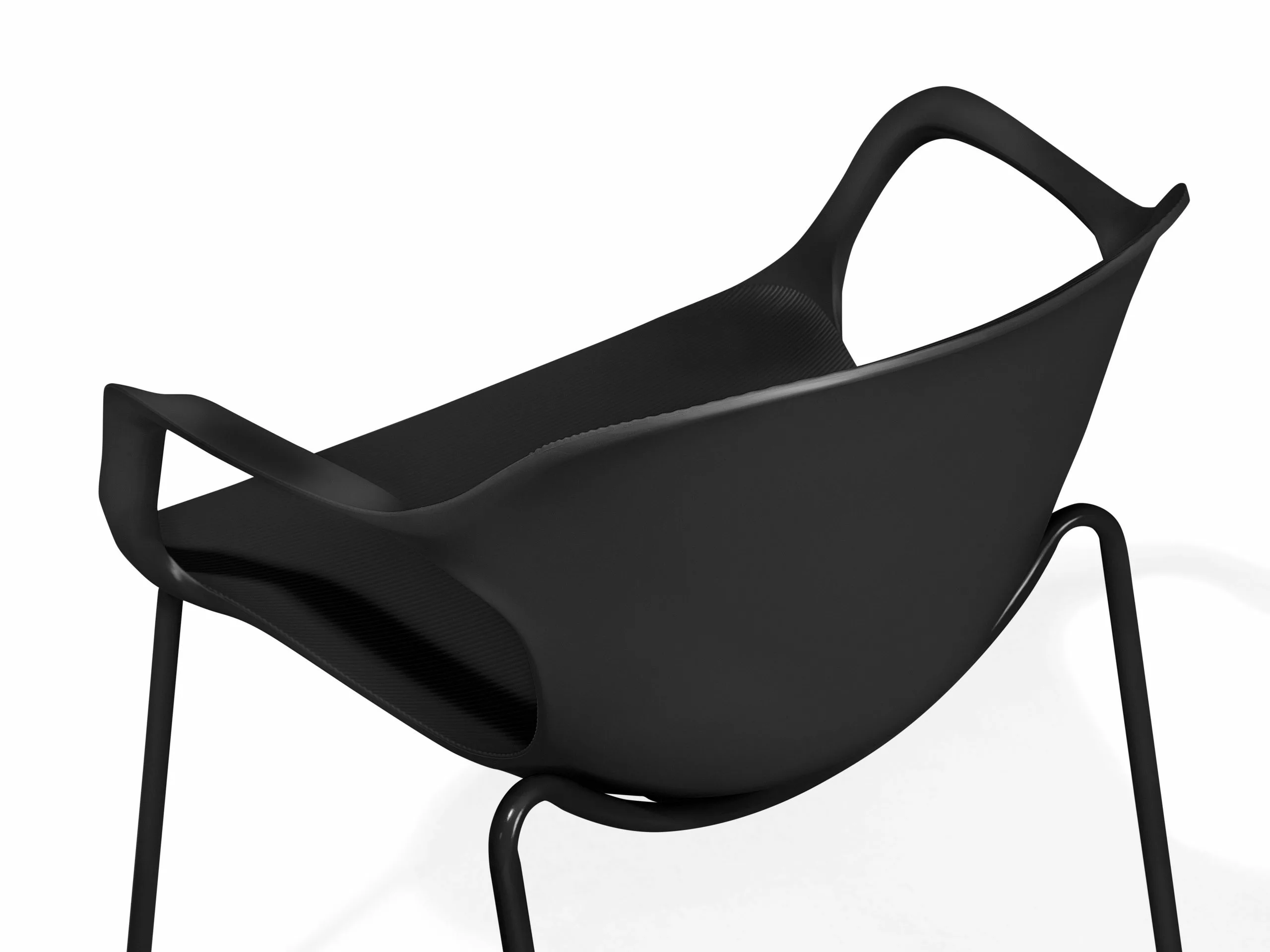 Beliani Tuoli Muovi Musta 2 Kpl ELBERT - Image 10