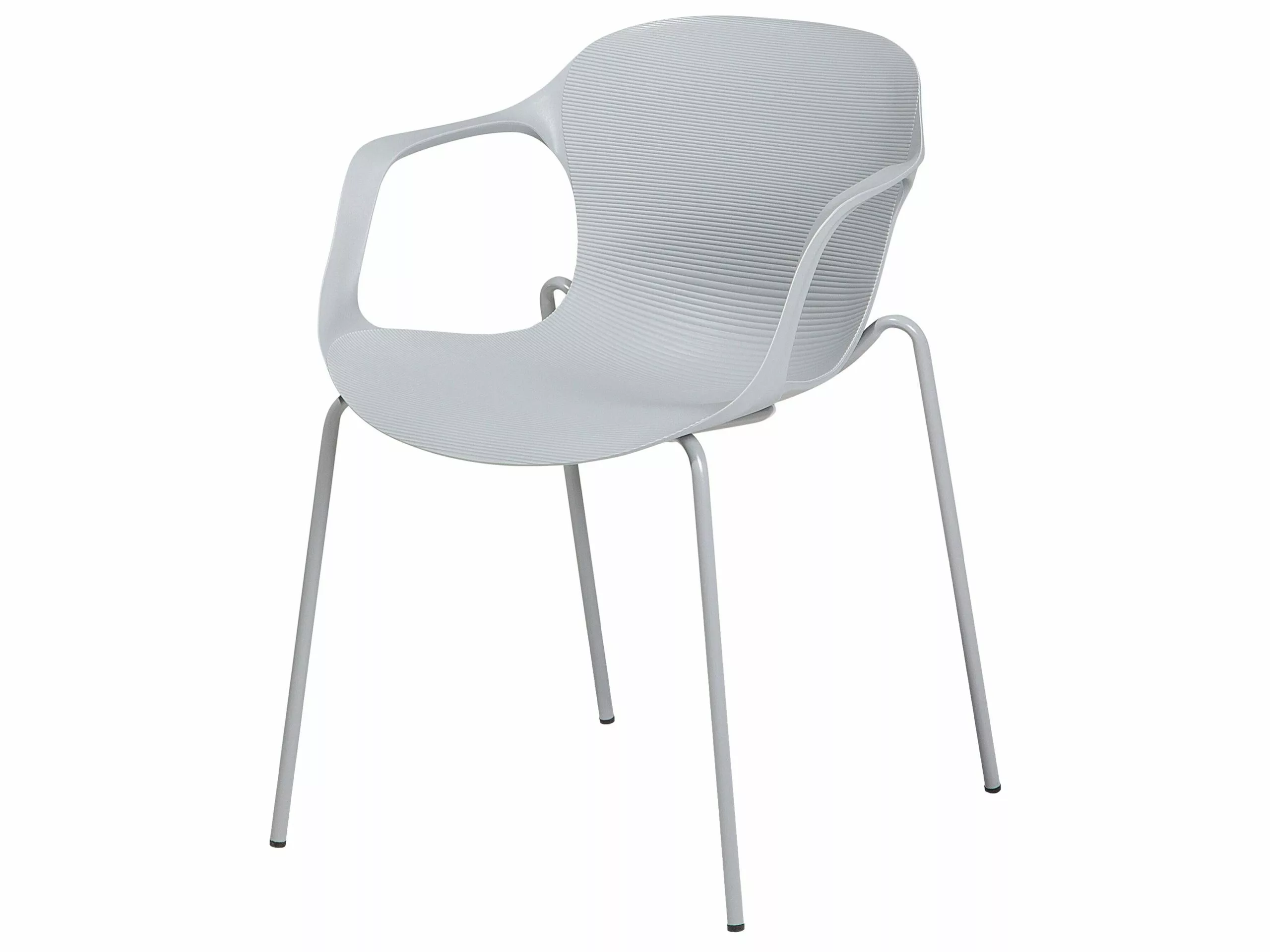 Beliani Tuoli Muovi Vaaleanharmaa 2 Kpl ELBERT 5 Beliani Tuoli Muovi Vaaleanharmaa 2 Kpl ELBERT - Image 5