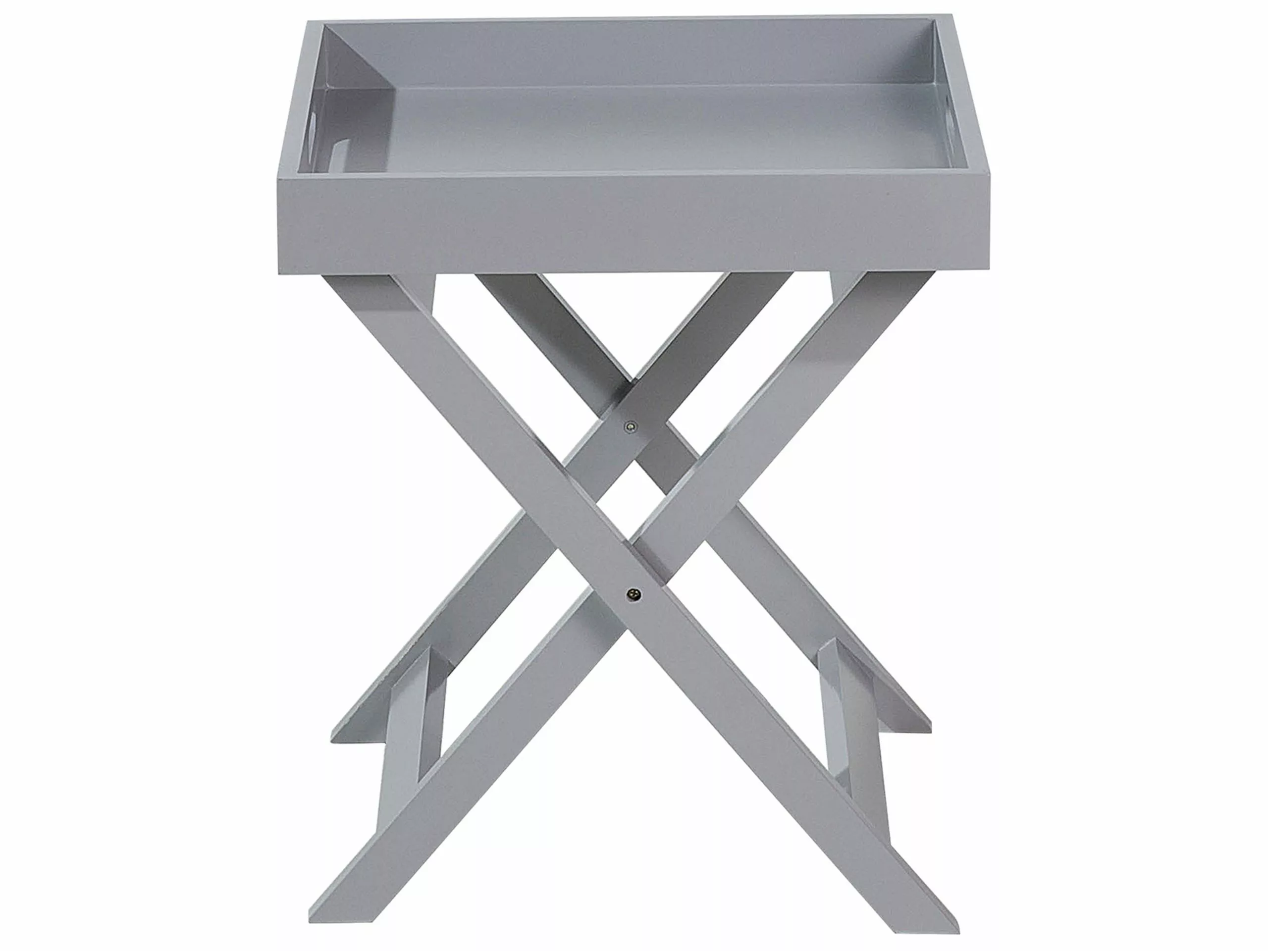 Beliani Sivupöytä Harmaa CHESTER - Image 7