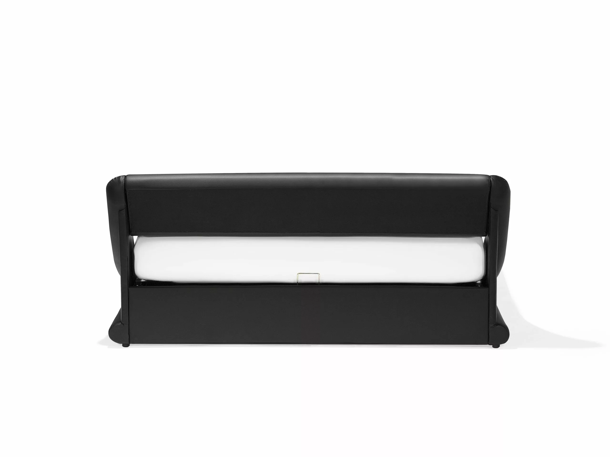 Beliani Sänky Keinonahka Säilytystila Musta AVIGNON Useita Kokoja - Image 7