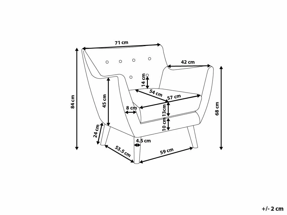 Beliani Pastelliroosa Nojatuoli DRAMMEN 8 Beliani Pastelliroosa Nojatuoli DRAMMEN - Image 8