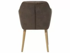 Beliani Tuoli Keinonahka Tummanruskea YORKVILLE 13 Beliani Tuoli Keinonahka Tummanruskea YORKVILLE -Käsinojalliset tuolit Winkel undef src sa picid 693130 type whitesh image