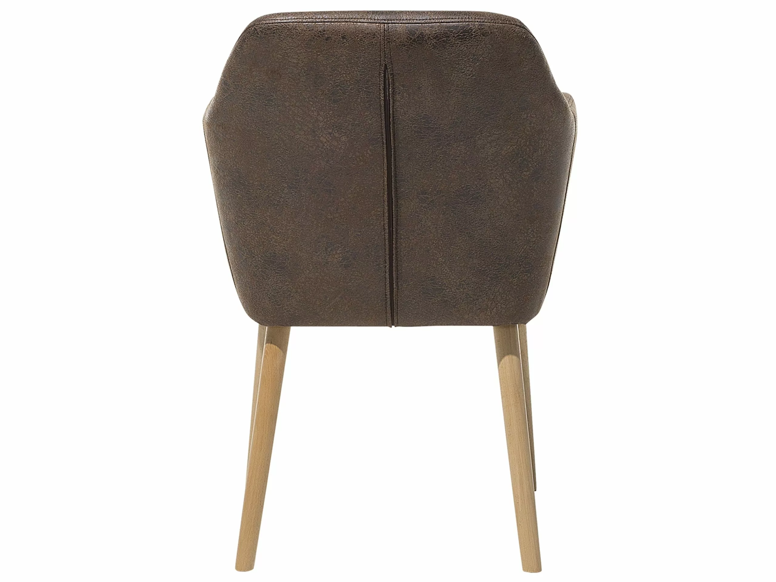 Beliani Tuoli Keinonahka Tummanruskea YORKVILLE 4 Beliani Tuoli Keinonahka Tummanruskea YORKVILLE - Image 4