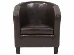 Beliani Nojatuoli Keinonahka Ruskea BORWICK -Käsinojalliset tuolit Winkel undef src sa picid 698083 type whitesh image