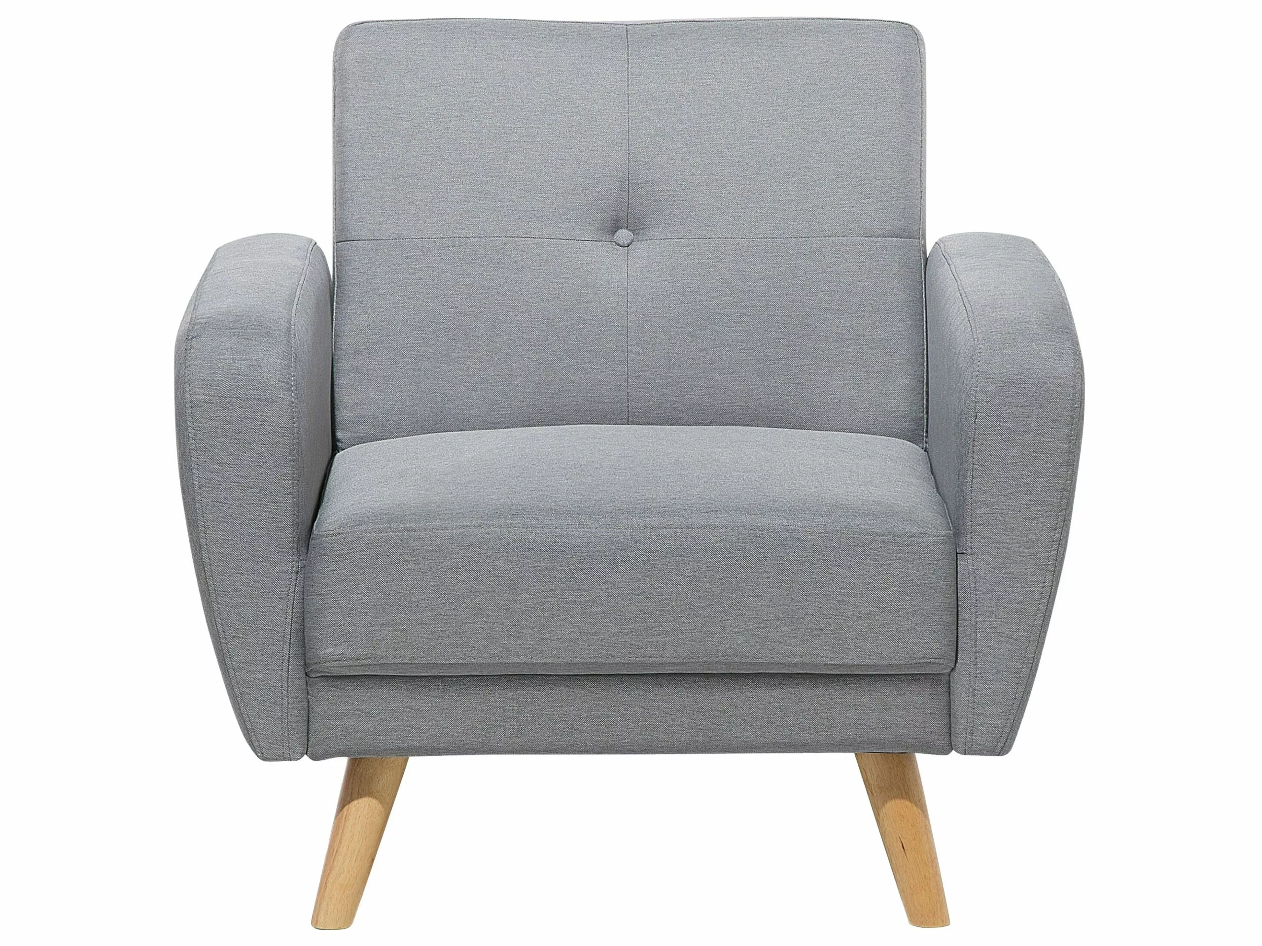 Beliani Nojatuoli Vaaleanharmaa FLORLI - Image 5