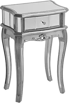 Beliani Konsolipöytä Peililasi Laatikko Hopea SOMMA 5 Beliani Konsolipöytä Peililasi Laatikko Hopea SOMMA - Image 5