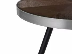 Beliani Sivupöytä Tumma Puu/hopea RAMONA -Käsinojalliset tuolit Winkel undef src sa picid 705811 type whitesh image