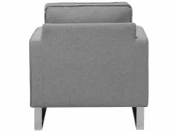 Beliani Nojatuoli Kankainen Harmaa VIND -Käsinojalliset tuolit Winkel undef src sa picid 707499 type whitesh image