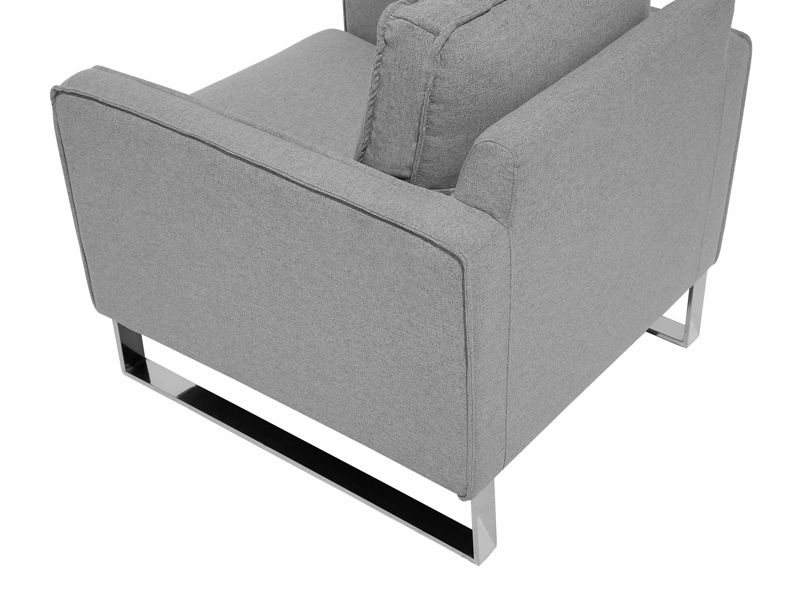 Beliani Nojatuoli Kankainen Harmaa VIND - Image 8