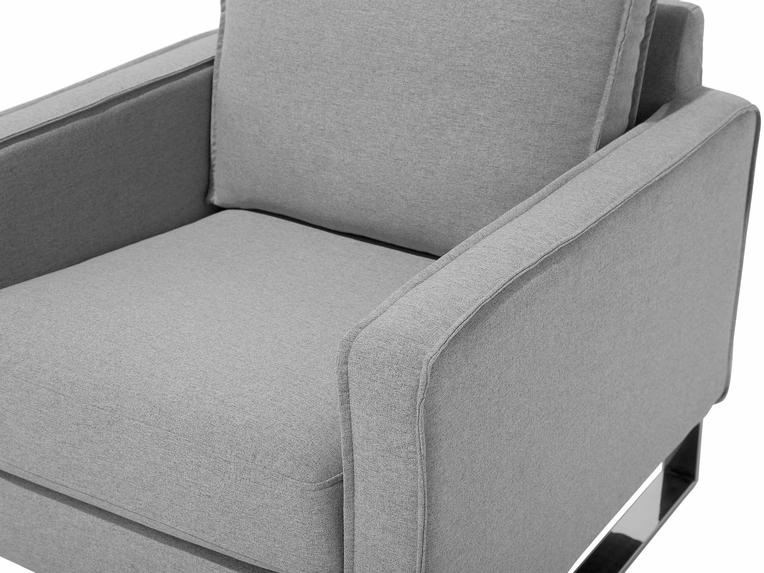 Beliani Nojatuoli Kankainen Harmaa VIND - Image 6