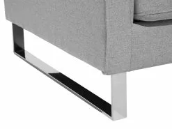 Beliani Nojatuoli Kankainen Harmaa VIND -Käsinojalliset tuolit Winkel undef src sa picid 707503 type whitesh image