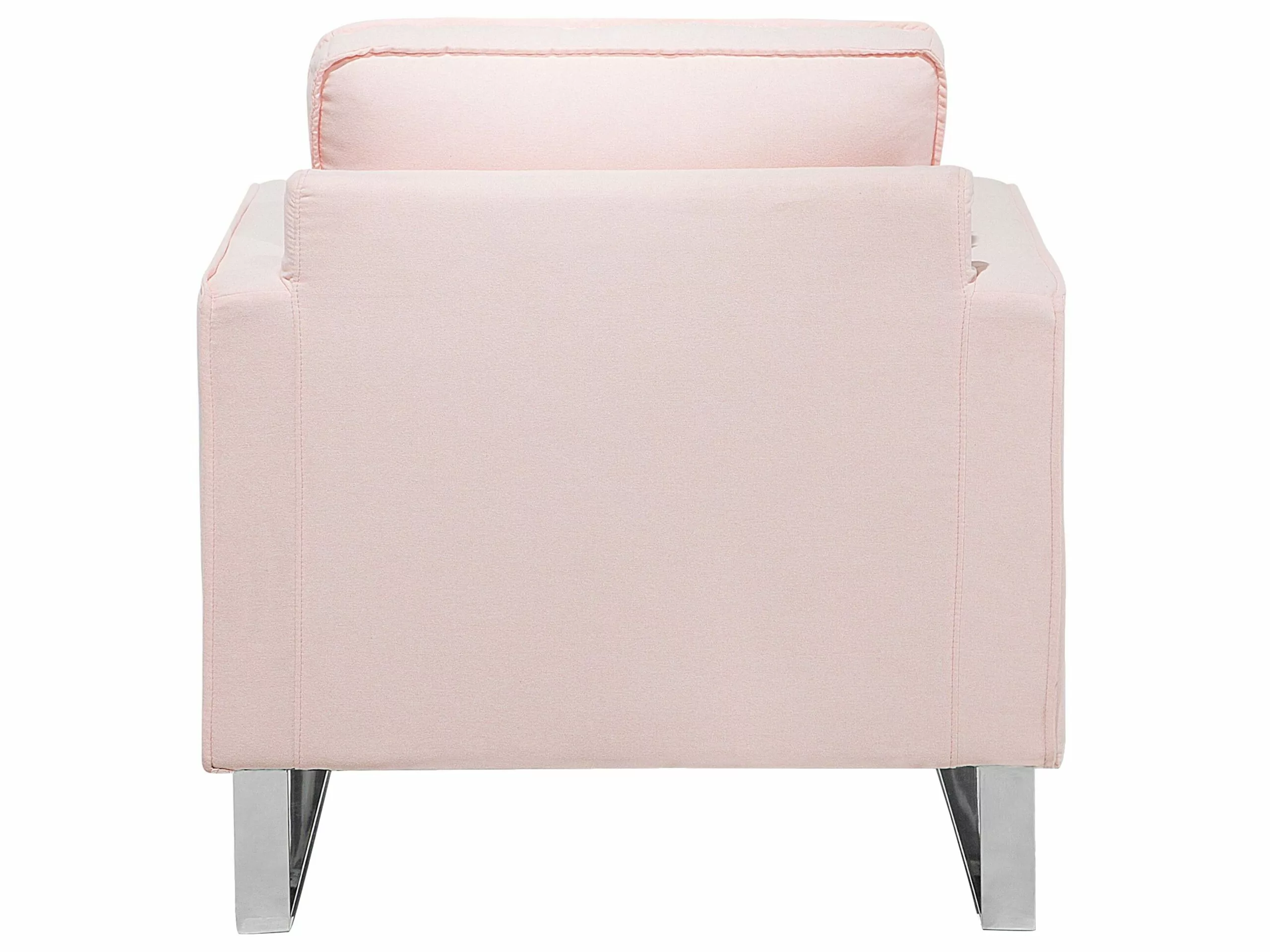 Beliani Nojatuoli Kankainen Vaaleanpunainen VIND - Image 5