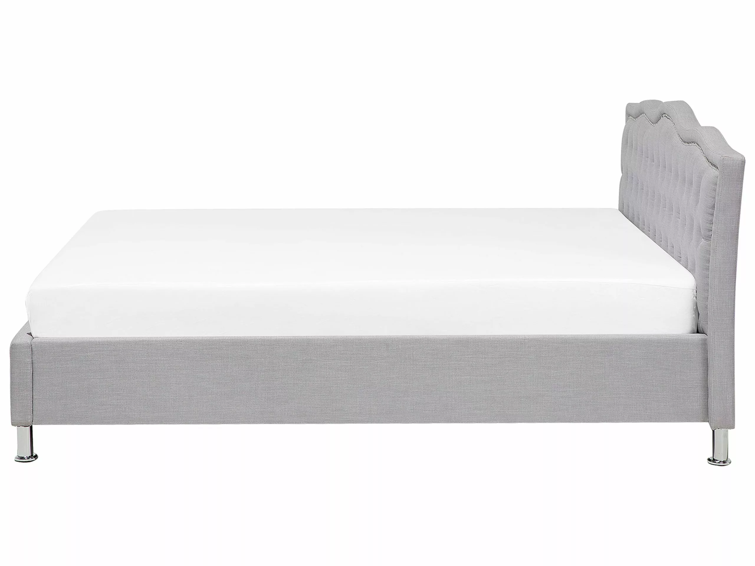 Beliani Sänky Kangas Säilytystila Vaaleanharmaa METZ Useita Kokoja - Image 6