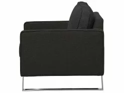 Beliani Nojatuoli Kankainen Grafiitinharmaa VIND -Käsinojalliset tuolit Winkel undef src sa picid 708116 type whitesh image