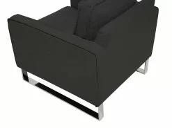 Beliani Nojatuoli Kankainen Grafiitinharmaa VIND -Käsinojalliset tuolit Winkel undef src sa picid 708120 type whitesh image