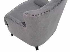 Beliani Nojatuoli Kankainen Vaaleanharmaa VIBORG II -Käsinojalliset tuolit Winkel undef src sa picid 708385 type whitesh image