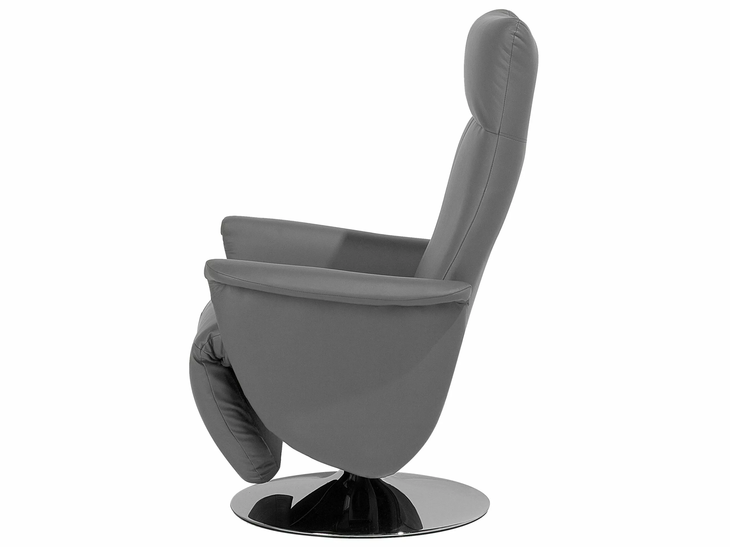 Beliani Lepotuoli Keinonahkainen Harmaa PRIME 8 Beliani Lepotuoli Keinonahkainen Harmaa PRIME - Image 8