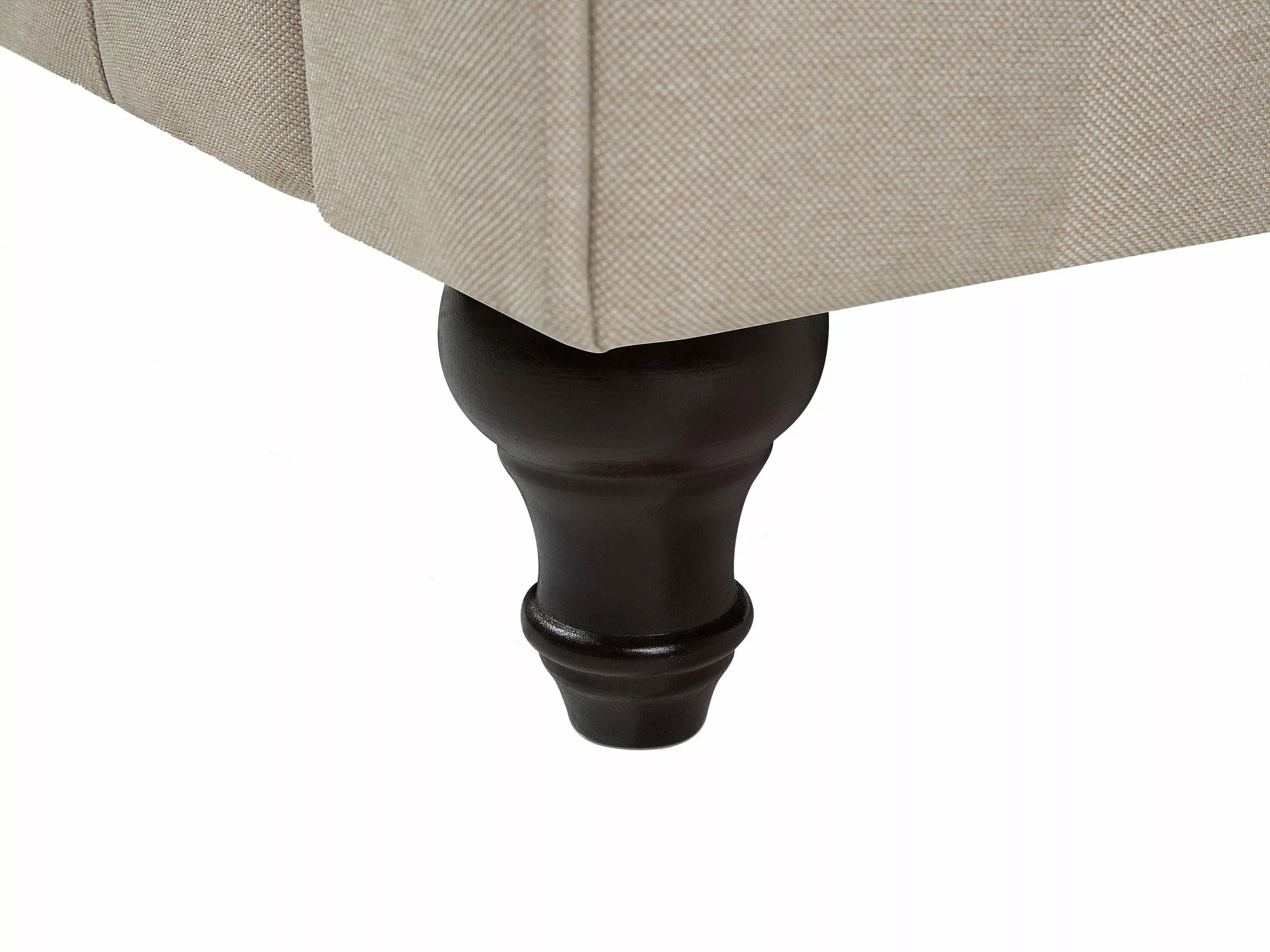 Beliani Iso Beige Kangasverhoiltu Nojatuoli CHESTERFIELD 10 Beliani Iso Beige Kangasverhoiltu Nojatuoli CHESTERFIELD - Image 10