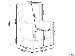 Beliani Nojatuoli Samettinen Violetti ONEIDA 17 Beliani Nojatuoli Samettinen Violetti ONEIDA -Käsinojalliset tuolit Winkel undef src sa picid 710529 type whitesh image
