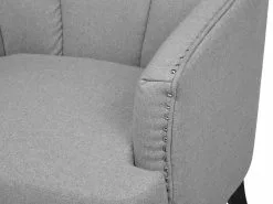 Beliani Nojatuoli Kangas Harmaa ELVERUM -Käsinojalliset tuolit Winkel undef src sa picid 711921 type whitesh image