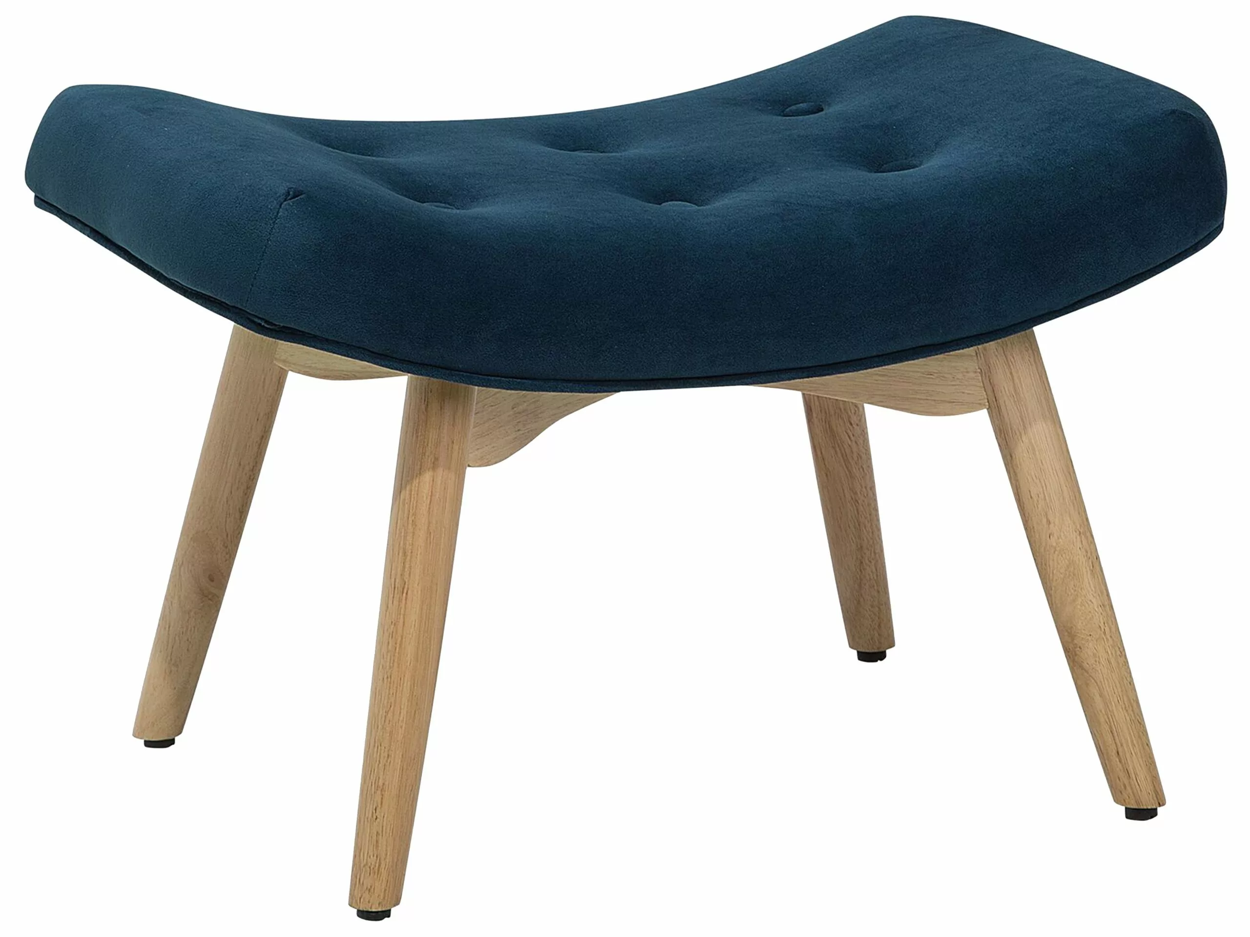 Beliani Nojatuoli Rahilla Sametti Tummansininen VEJLE - Image 7