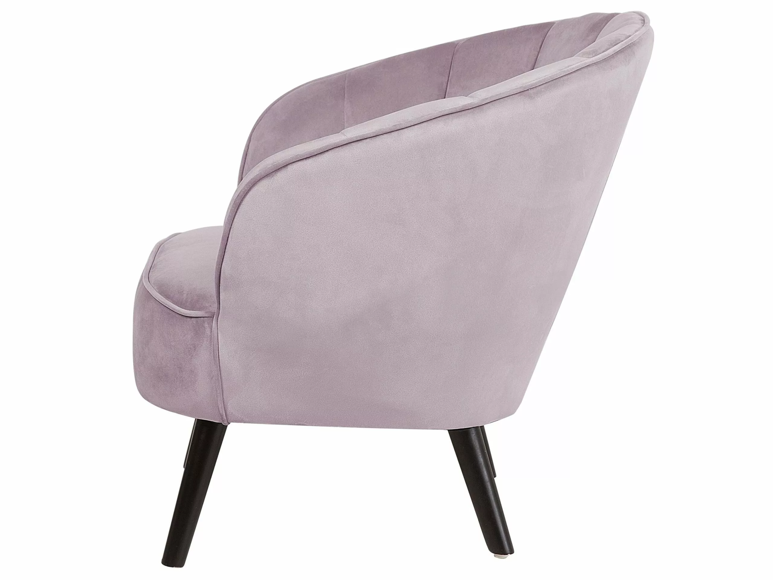 Beliani Nojatuoli Sametti Vaaleanpunainen DALA 5 Beliani Nojatuoli Sametti Vaaleanpunainen DALA - Image 5