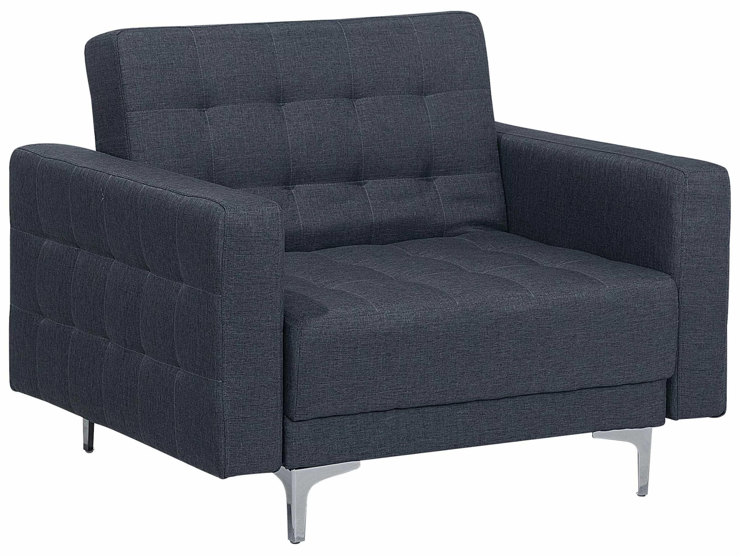 Beliani Tummanharmaa Kangasverhoiltu Nojatuoli ABERDEEN 1 Beliani Tummanharmaa Kangasverhoiltu Nojatuoli ABERDEEN