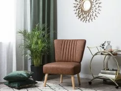 Beliani Nojatuoli Keinonahkainen Ruskea VAASA 10 Beliani Nojatuoli Keinonahkainen Ruskea VAASA -Käsinojalliset tuolit Winkel undef src sa picid 719862 type color image