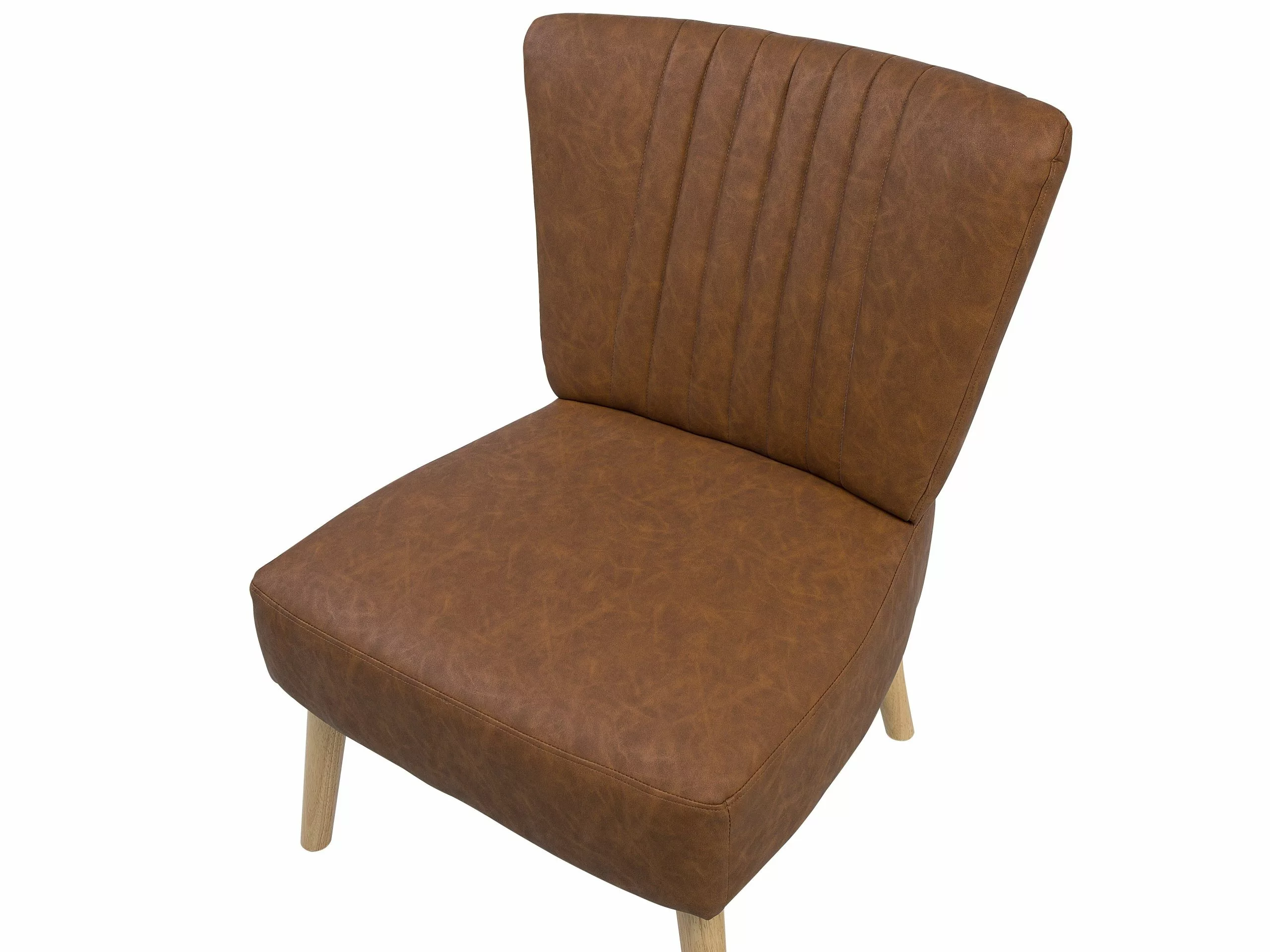 Beliani Nojatuoli Keinonahkainen Ruskea VAASA 6 Beliani Nojatuoli Keinonahkainen Ruskea VAASA - Image 6