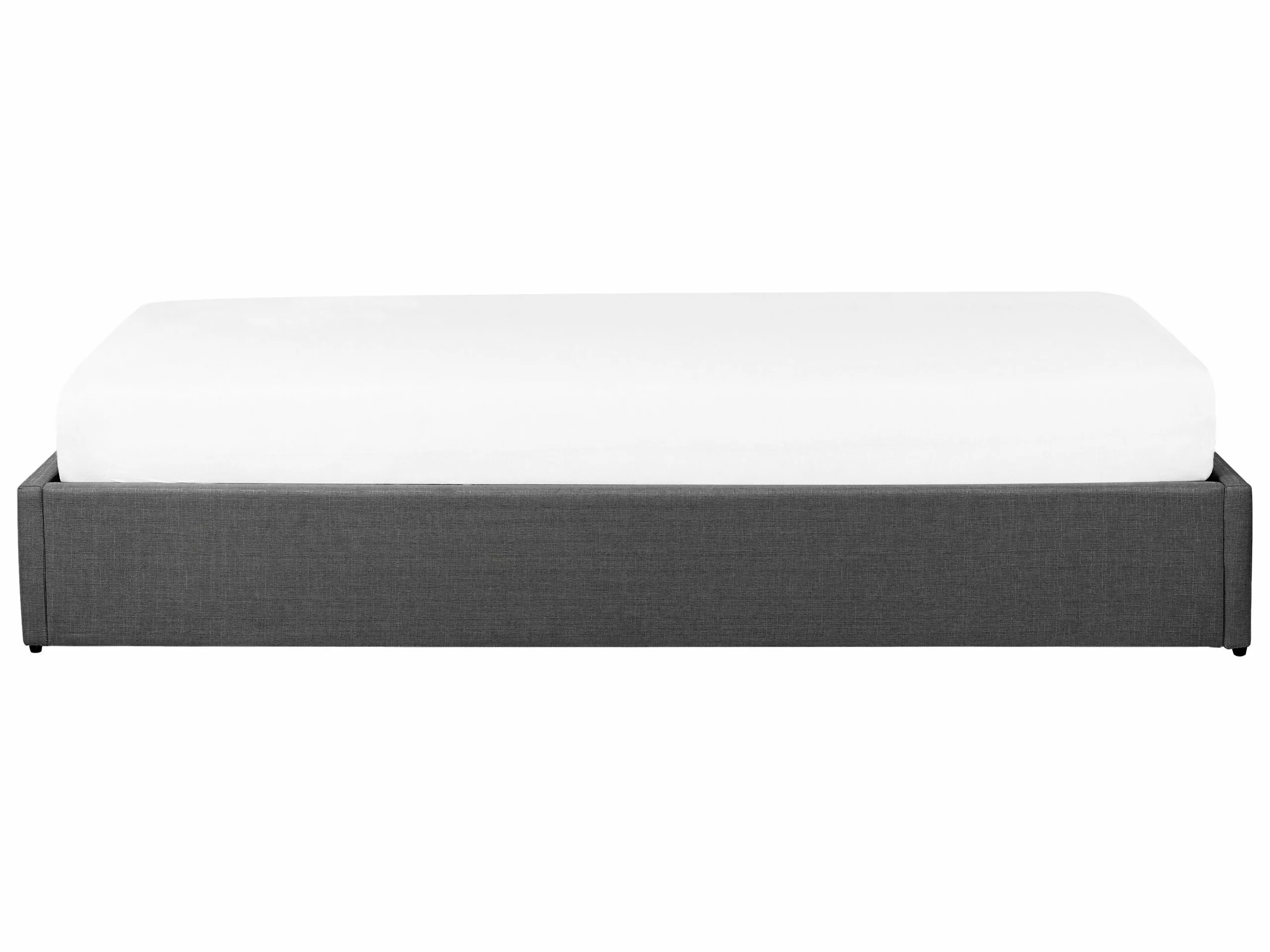 Beliani Sänky Kangas Säilytystila Tummanharmaa 90 X 200 Cm DINAN 6 Beliani Sänky Kangas Säilytystila Tummanharmaa 90 X 200 Cm DINAN - Image 6