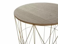 Beliani Sivupöytä Metalli Säilytystila Kulta LANARK -Käsinojalliset tuolit Winkel undef src sa picid 721374 type whitesh image