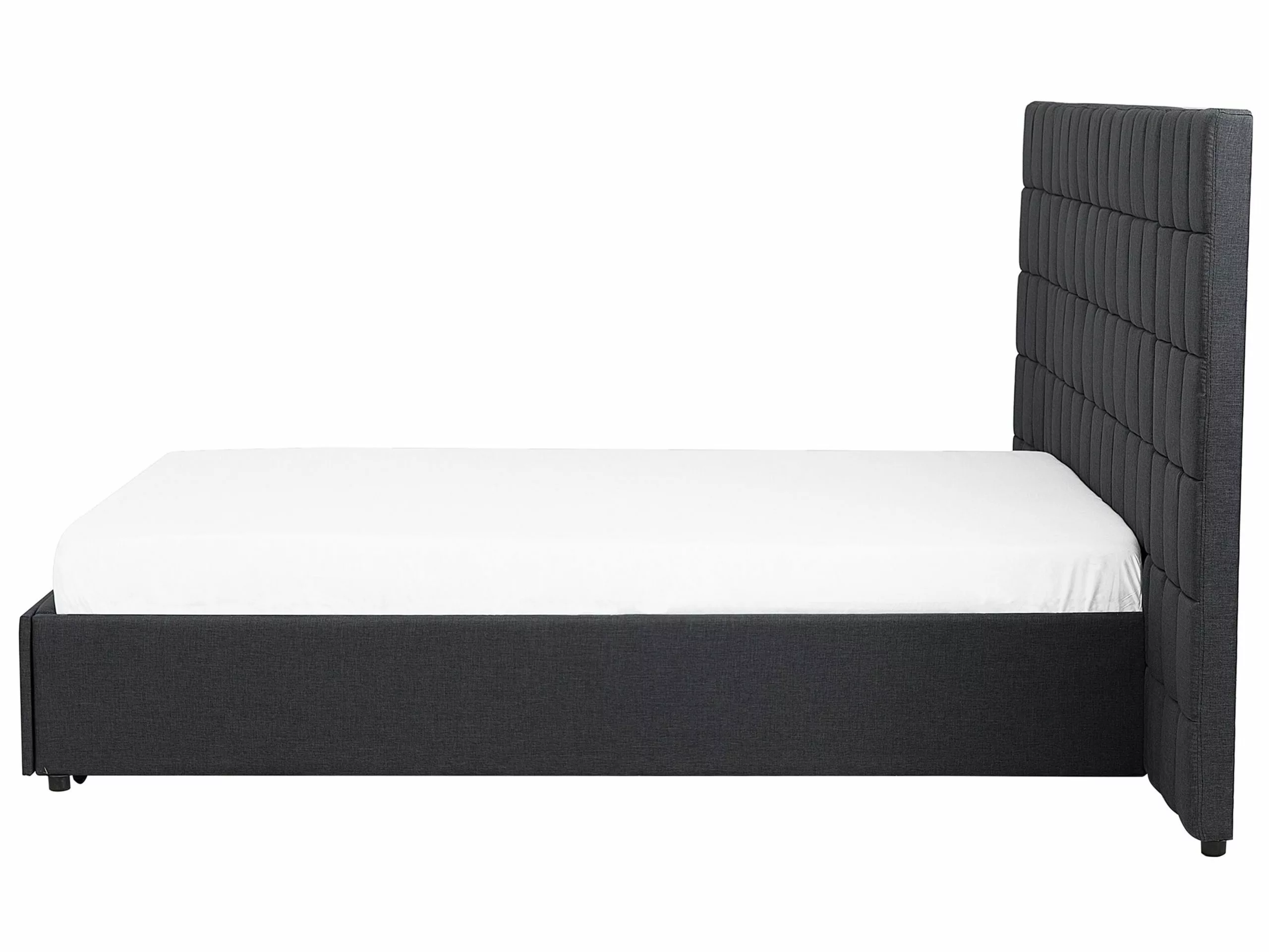 Beliani Sänky Kangas Säilytystila Tummanharmaa MILLAU Useita Kokoja 6 Beliani Sänky Kangas Säilytystila Tummanharmaa MILLAU Useita Kokoja - Image 6