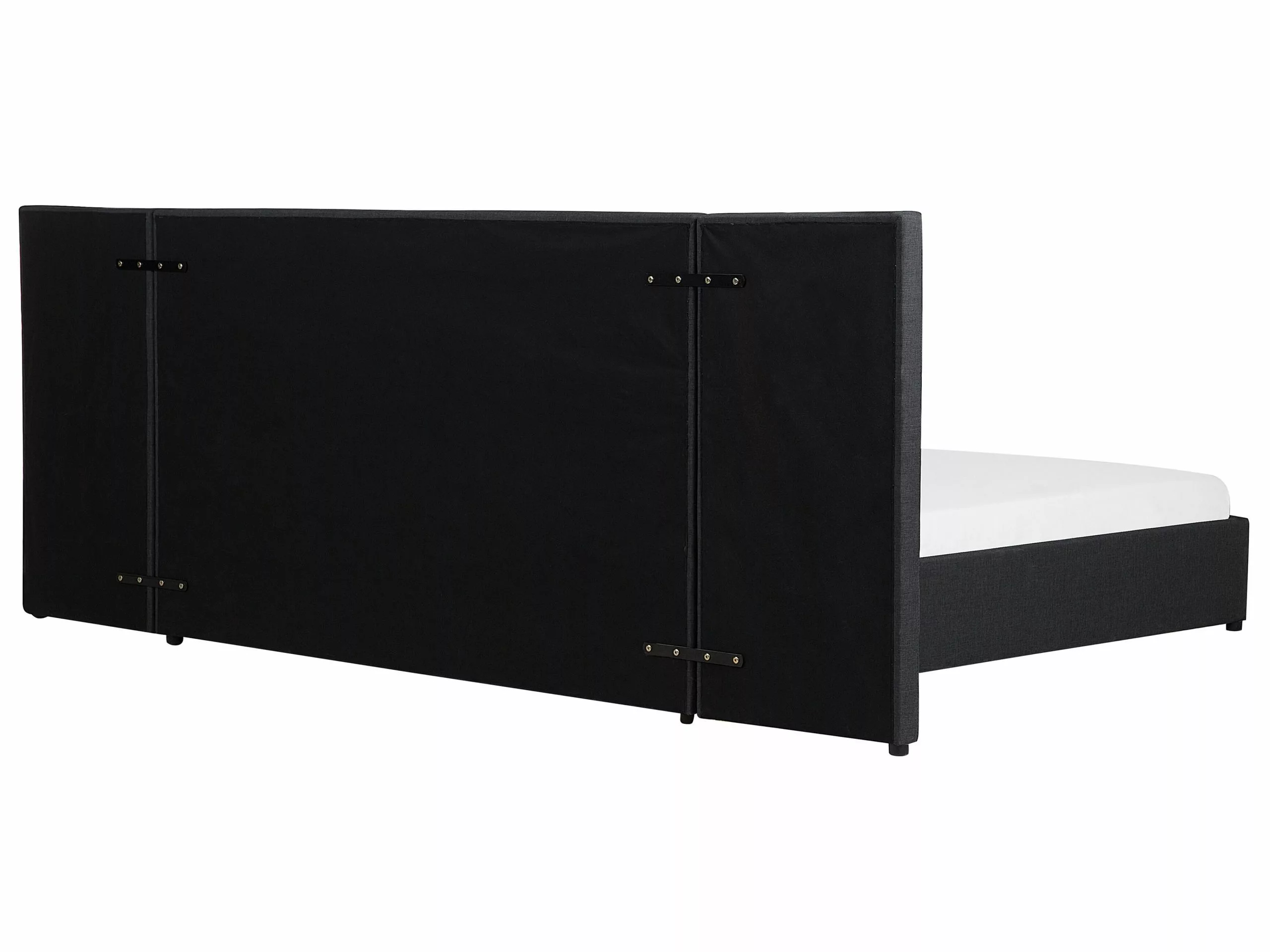 Beliani Sänky Kangas Säilytystila Tummanharmaa MILLAU Useita Kokoja 7 Beliani Sänky Kangas Säilytystila Tummanharmaa MILLAU Useita Kokoja - Image 7