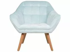 Beliani Nojatuoli Samettinen Vaaleansininen KARIS -Käsinojalliset tuolit Winkel undef src sa picid 728287 type whitesh image