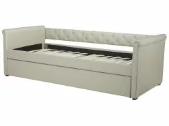 Beliani Sänky Kangas Lisävuode Beige 90 X 200 Cm LIBOURNE -Käsinojalliset tuolit Winkel undef src sa picid 729655 type whitesh image