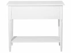 Beliani Konsolipöytä 2 Laatikkoa Valkoinen LOWELL -Käsinojalliset tuolit Winkel undef src sa picid 729723 type whitesh image