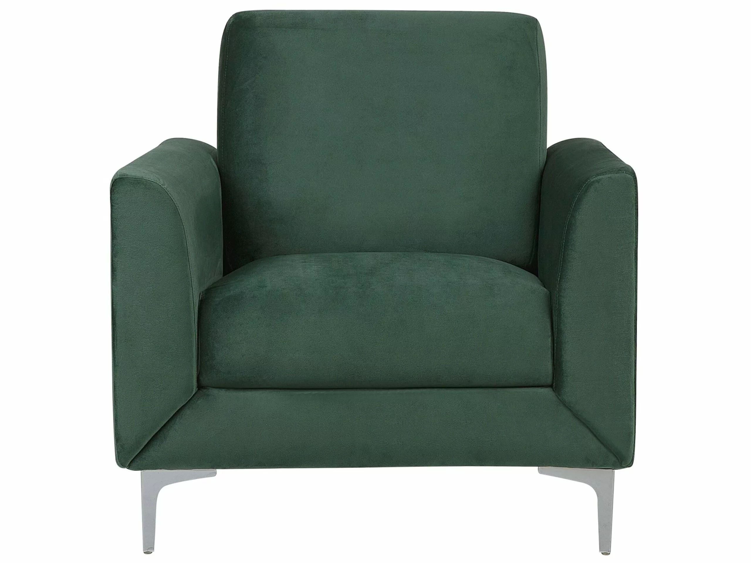 Beliani Nojatuoli Samettinen Vihreä FENES 4 Beliani Nojatuoli Samettinen Vihreä FENES - Image 4