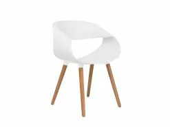 Beliani Tuoli Muovi Valkoinen 2 Kpl CHARLOTTE -Käsinojalliset tuolit Winkel undef src sa picid 732095 type whitesh image