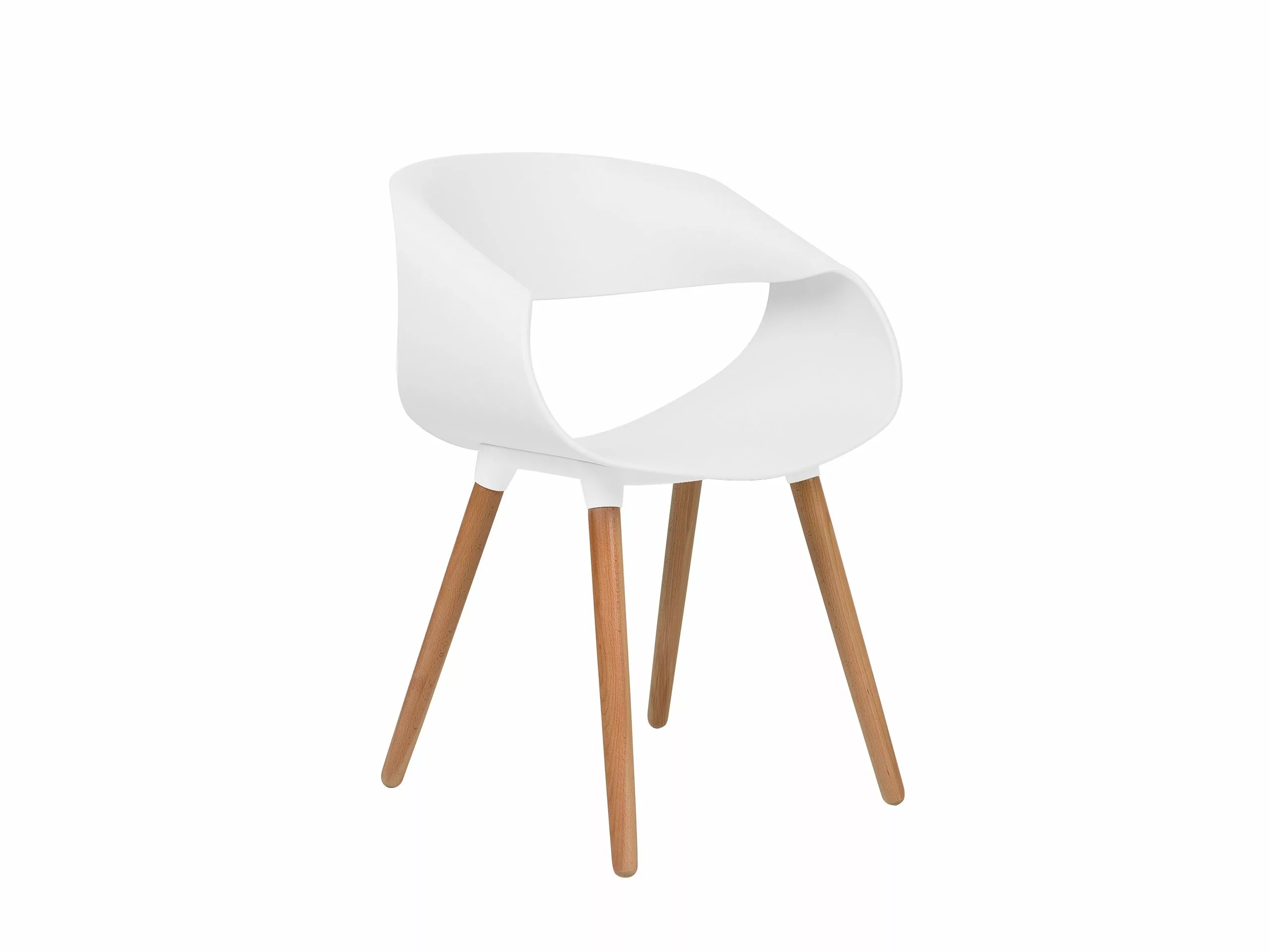 Beliani Tuoli Muovi Valkoinen 2 Kpl CHARLOTTE - Image 5