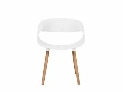 Beliani Tuoli Muovi Valkoinen 2 Kpl CHARLOTTE -Käsinojalliset tuolit Winkel undef src sa picid 732096 type whitesh image