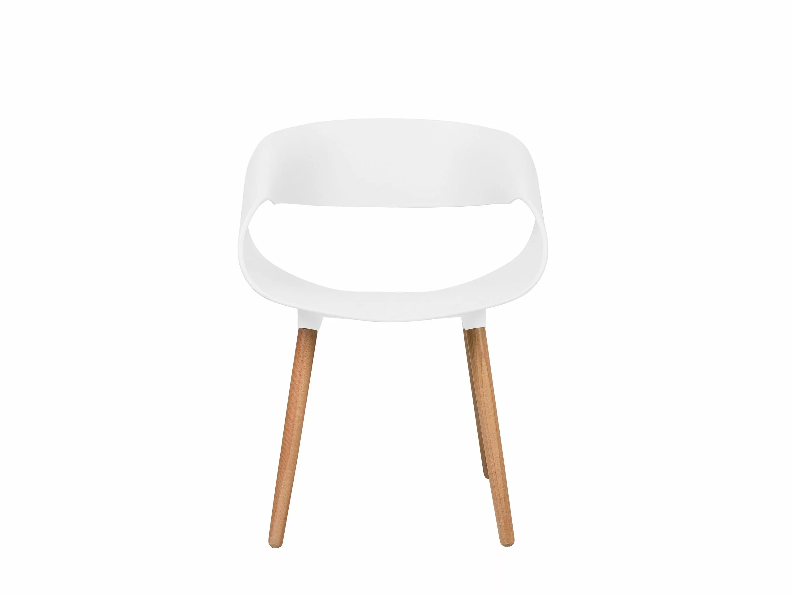 Beliani Tuoli Muovi Valkoinen 2 Kpl CHARLOTTE - Image 6