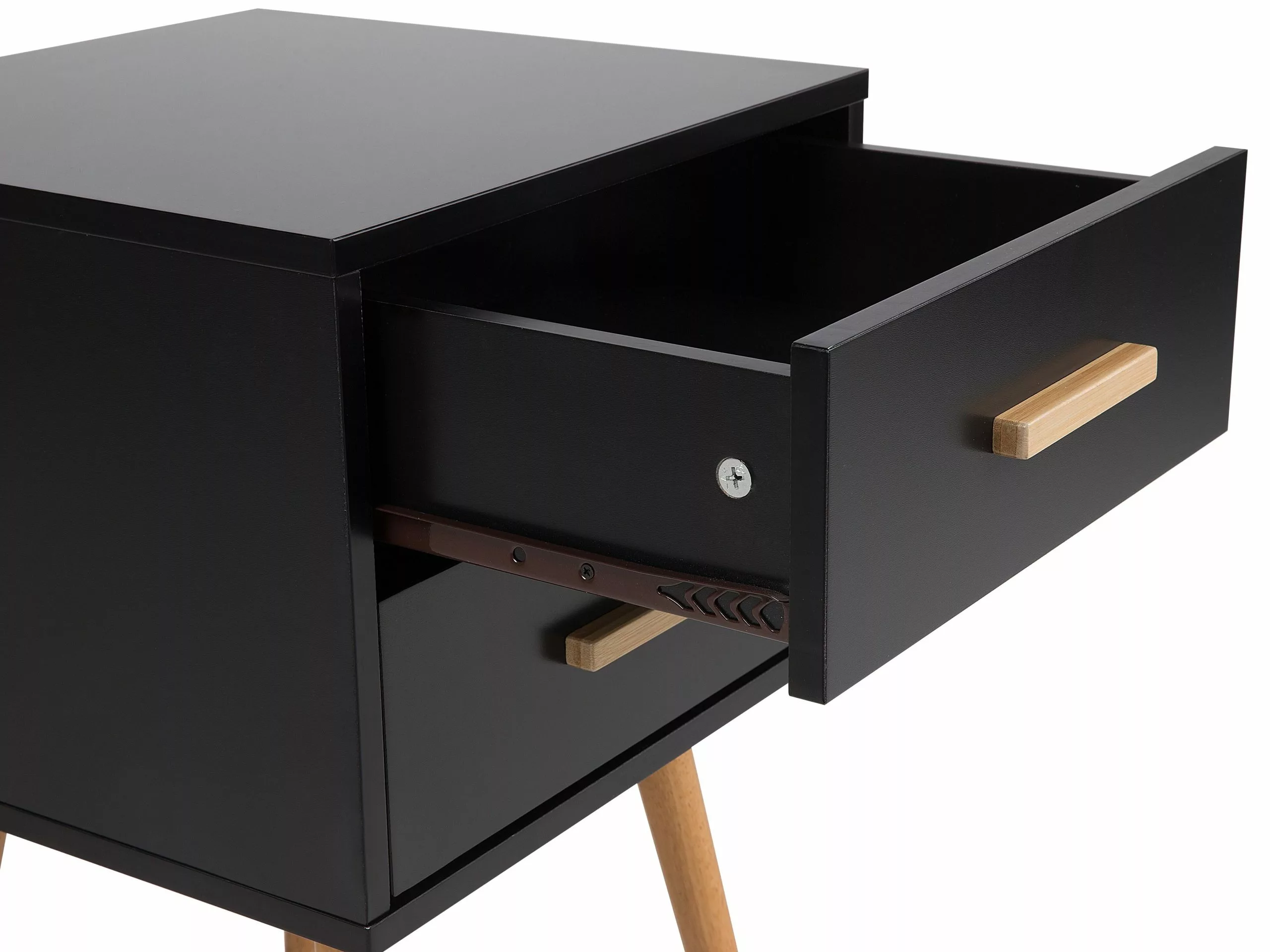 Beliani Yöpöytä 2 Laatikkoa Musta ALABAMA - Image 6