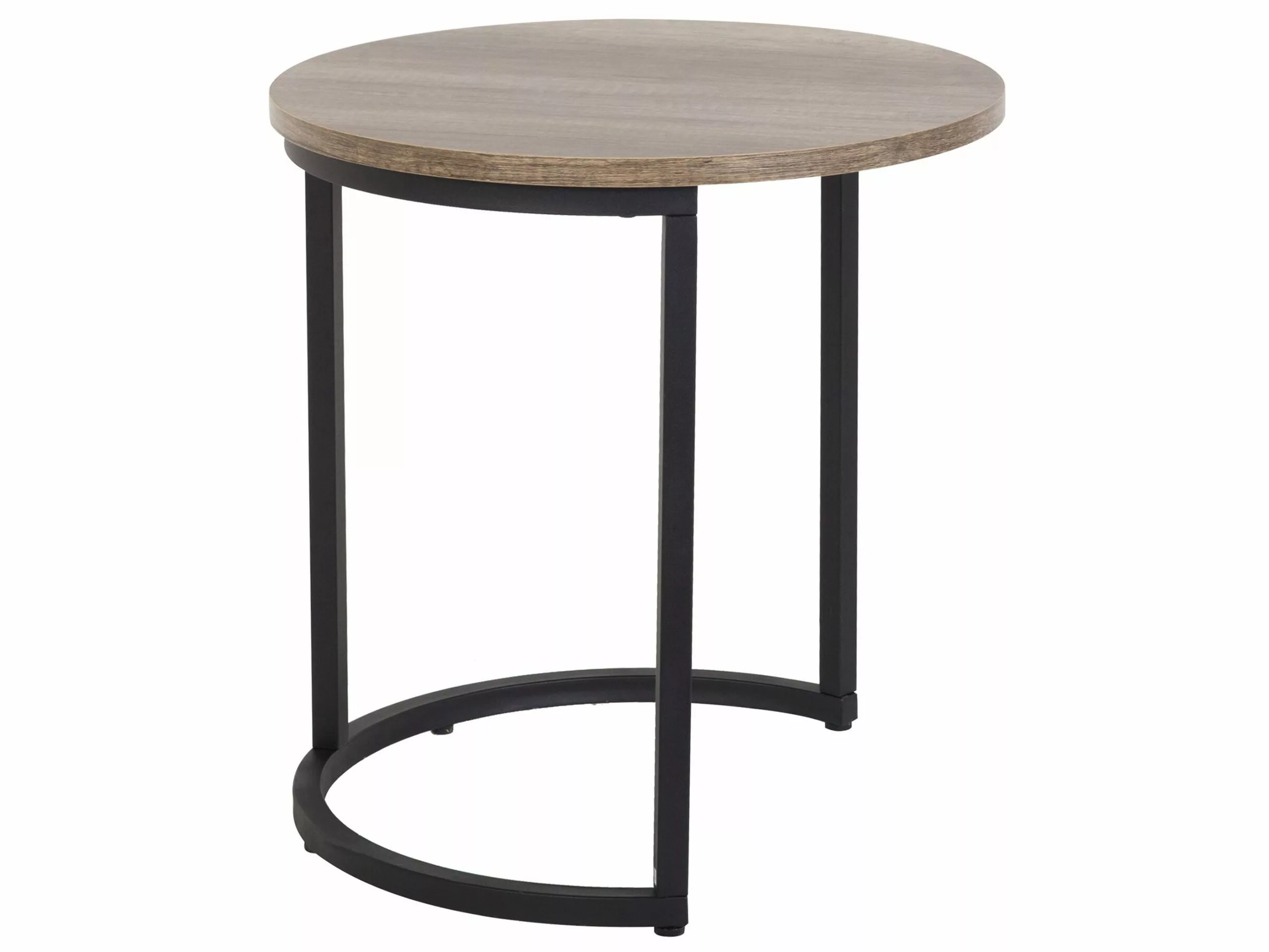 Beliani Sivupöytäsetti Tumma Puu/musta 2 Kpl DIXIE - Image 6